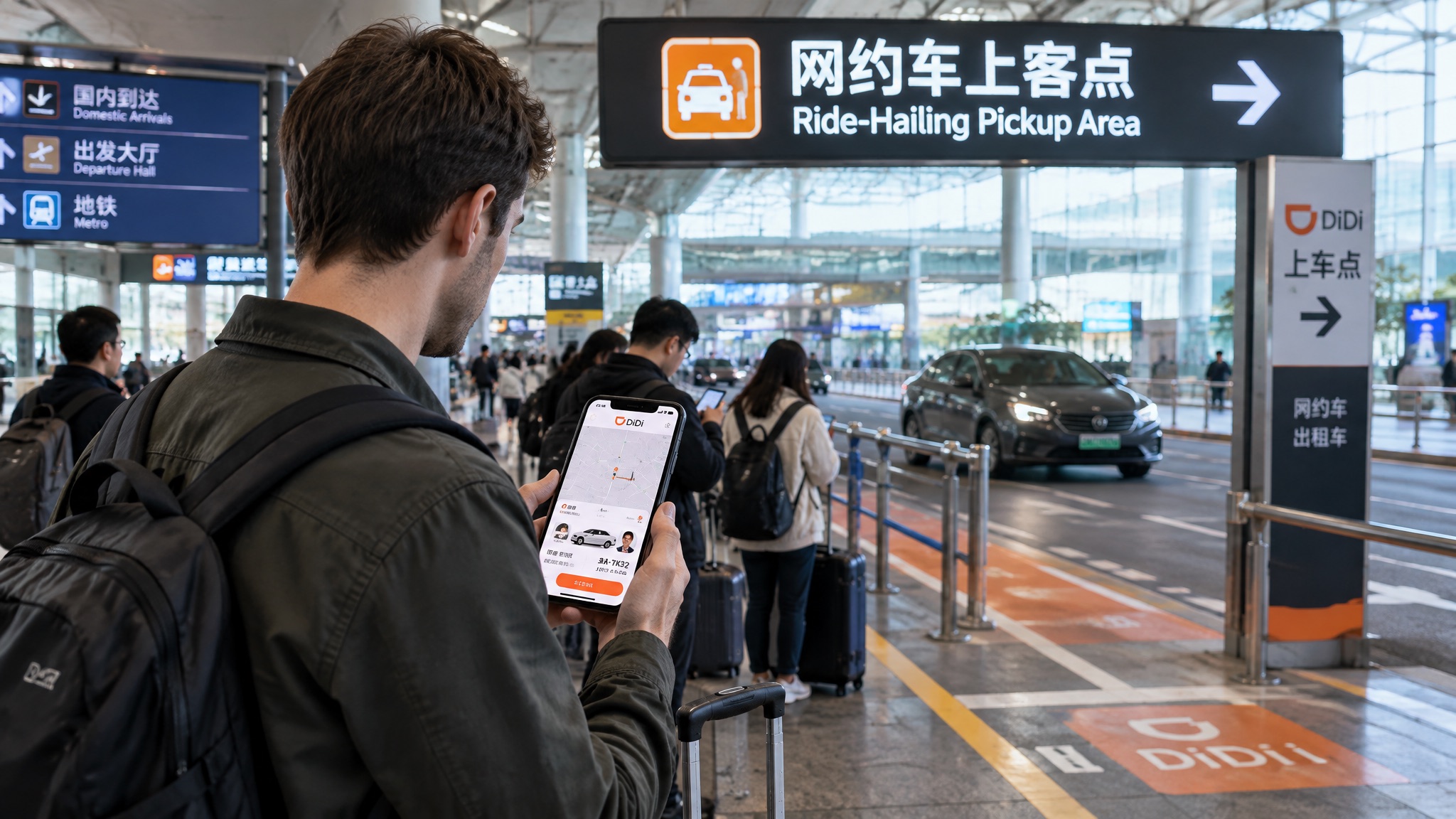 Pedir un coche con DiDi durante un viaje por China