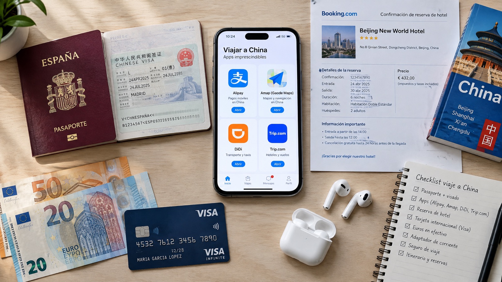 Preparar una eSIM y la conexión móvil antes de viajar a China