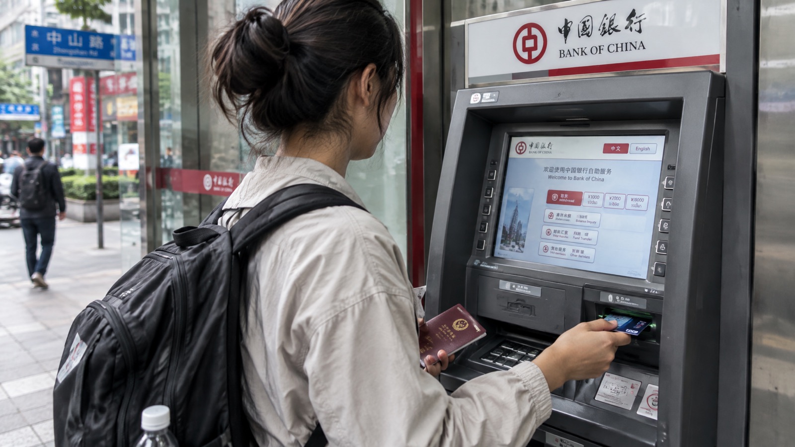 Llevar efectivo como respaldo durante un viaje por China