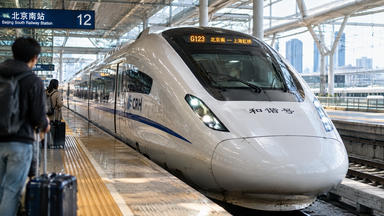 Tren de alta velocidad en China para viajeros extranjeros